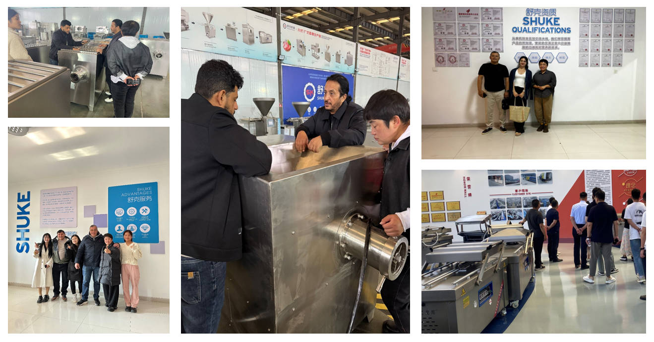International customer visiting the factory