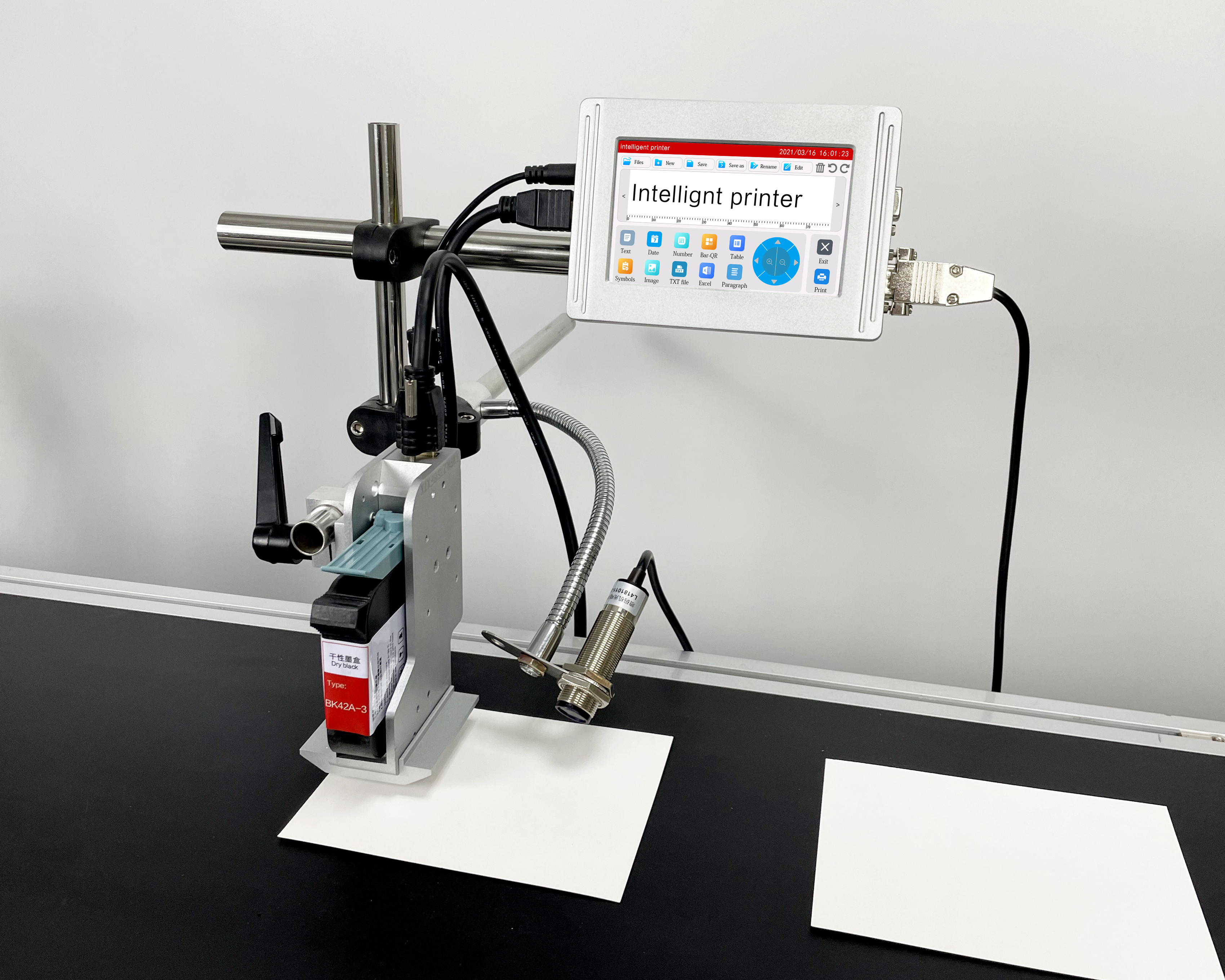 12.7mm New Model Inkjet Date Batch Coding Machine Printer With Low Price