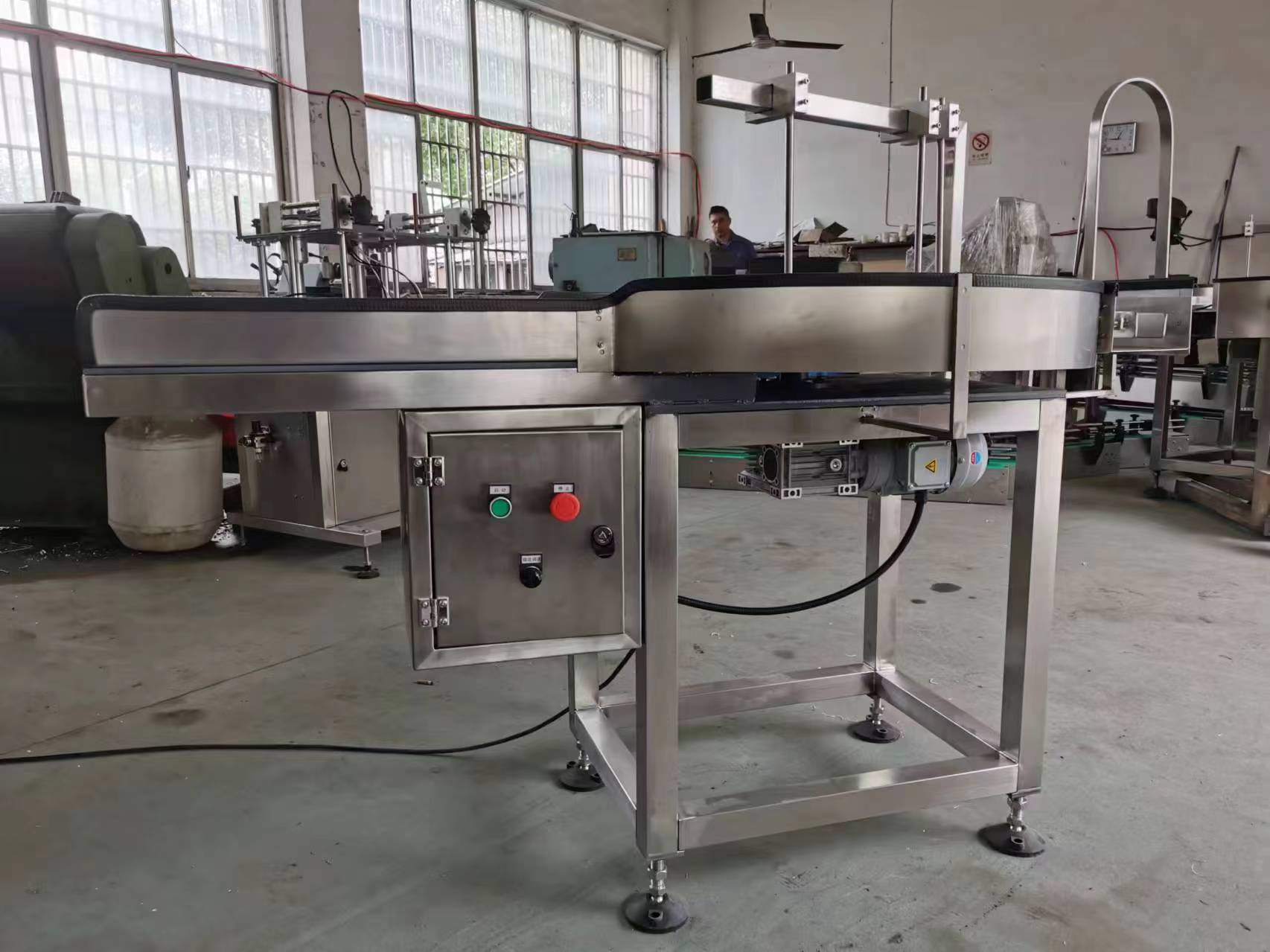 High Quality Manufacturer'S Export Round Rotary Turntable Plastic Bottle Unscrambler Table