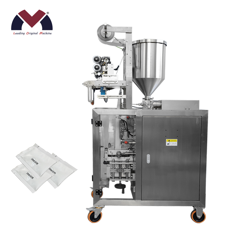 High Speed Vertical Form Fill Seal Grease Packing Machine for Viscous Lubricant Paste Small Sachet Packaging