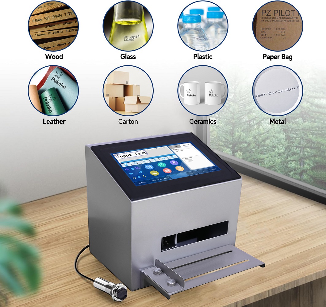 Meenjet New Model MD1 Inkjet Coding Machine Engine-Powered Technology for Paper Cartons Intelligent Batch Printer Easy Operation