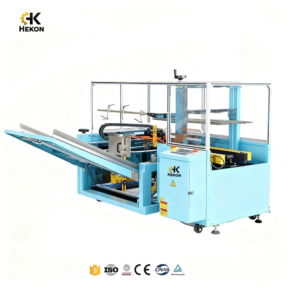 HEKON Vertical Carton Erector Carton Case Box Packing Erecting Machine Automatic Carton Box case Erector Erecting Machine