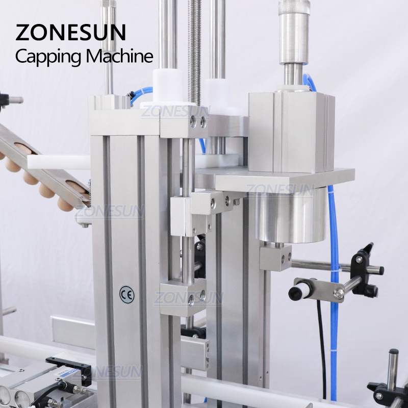 ZONESUN ZS-XG1870D1 Tabletop Cork Pneumatic Automatic Wine Bottle Capping Crimping Pressing Machine