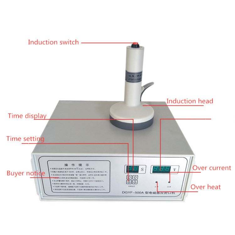 Manual Hand-Held Aluminum Foil Bottle Cap Sealer Induction Technology for Efficient Sealing Chemicals Commodities Paper Film