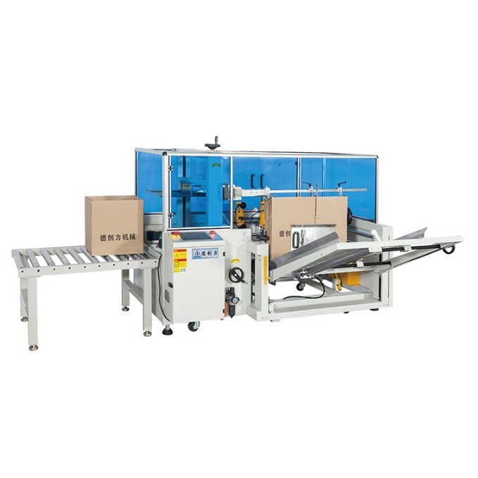 Automatic Bottom Flap Corrugated Carton Case Erector Packer Machine Erecting Machine With Bottom Sealing