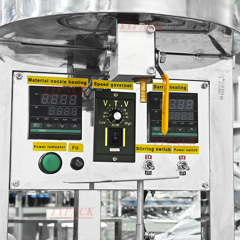 TYPACK SS304 Mixed Stirring Heating Manual Filling Machine For Daily Chemical/food/cosmetics/paste Heating Filling Equipment
