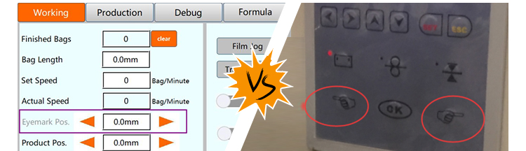 Eye Mark Positioning