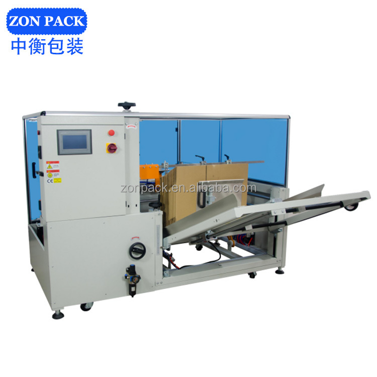 Automatic Cartoon Erecting Box Folding Closing and Taping Machine