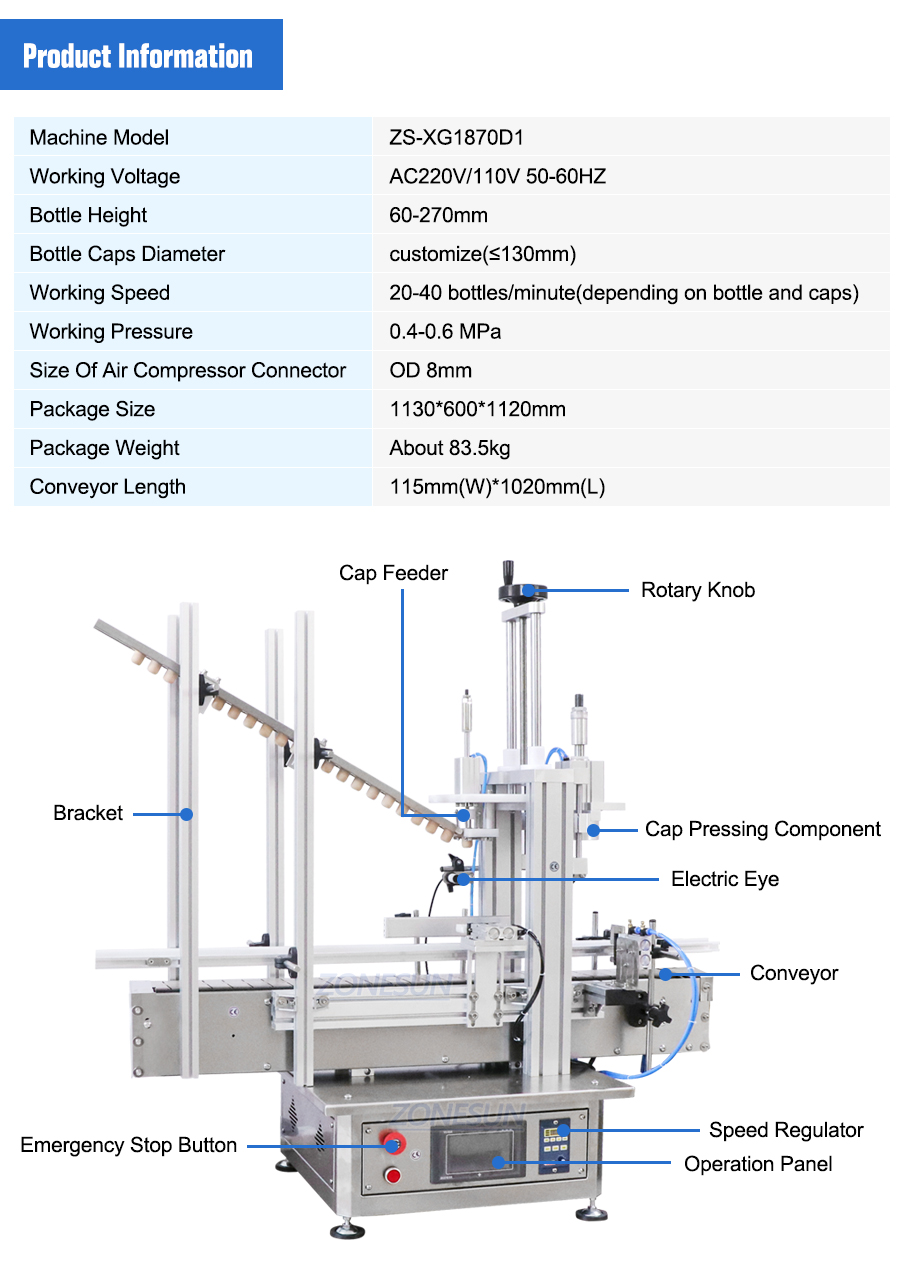 Capping Machine Details View 2