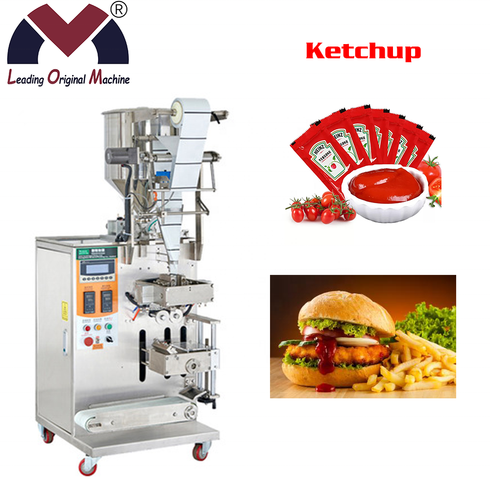 High Speed Vertical Form Fill Seal Grease Packing Machine for Viscous Lubricant Paste Small Sachet Packaging