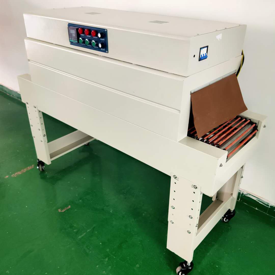Automatic Electric Tunnel Shrink Packing Machine for Apparel Textiles Food BOPP/Masking Tape Film Packaging Motor Wood/Plastic