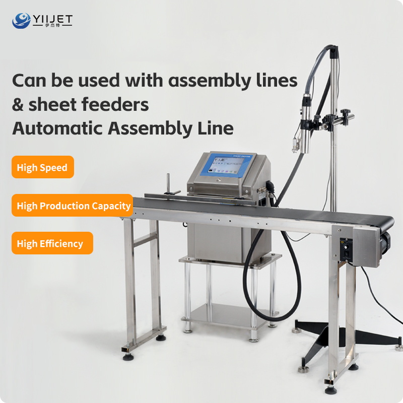 Industrial Production Line Inkjet Coder Small Character Cij Printer Leather Printer Semi-Automatic High-Speed Expiry Date Batch