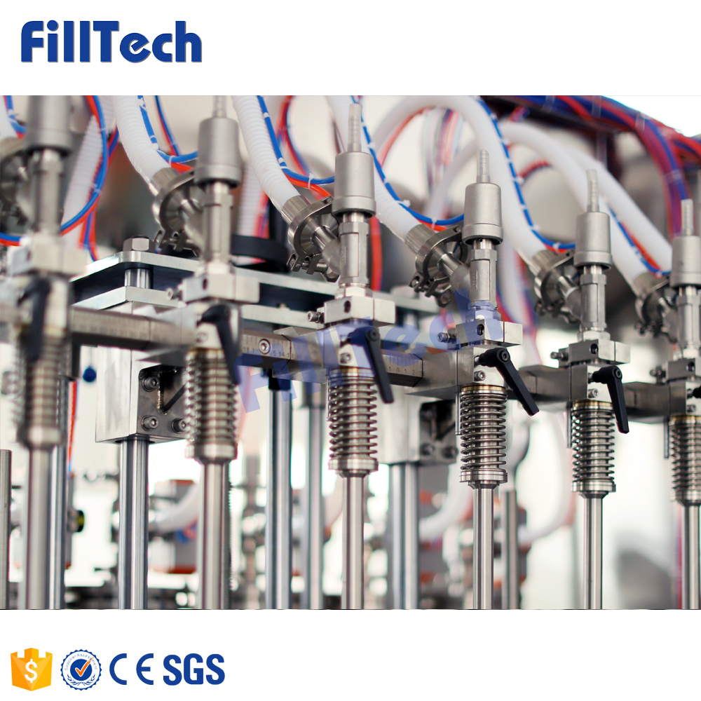 Automatic Piston Filling Machine 8 Head Detergent Filling Machine Linear Type Tomato Paste Filling and Sealing Packing Machine