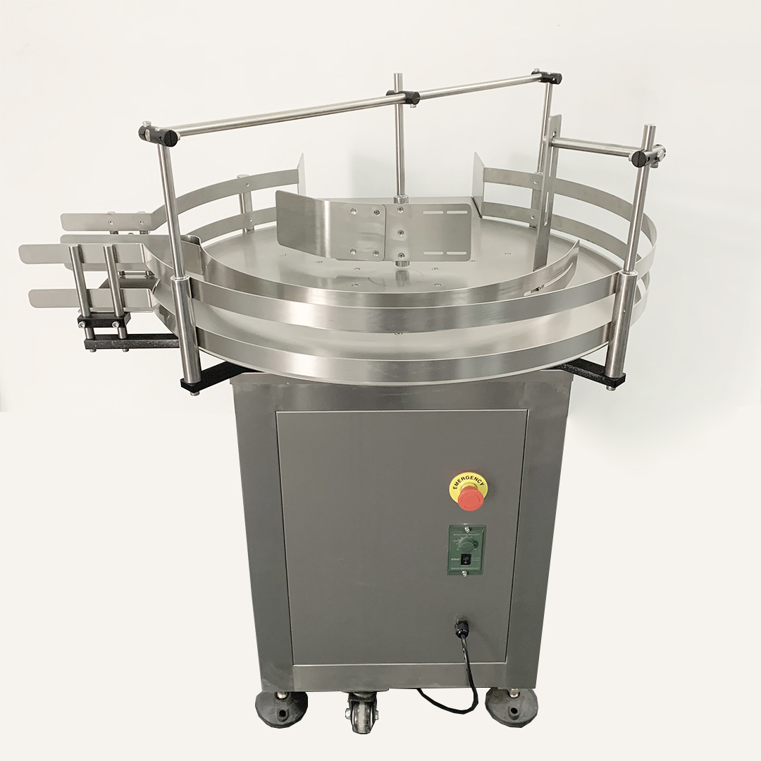 Automatic Production Line Round Bottle Sorting Collection Turntable Machine Bottle Unscrambler Machine