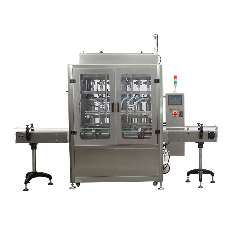 Automatic Filling Machine 8 Nozzles Servo Piston Pump High Precision Plastic Beverage Food Paste Oil Honey Shampoo Jar Gear