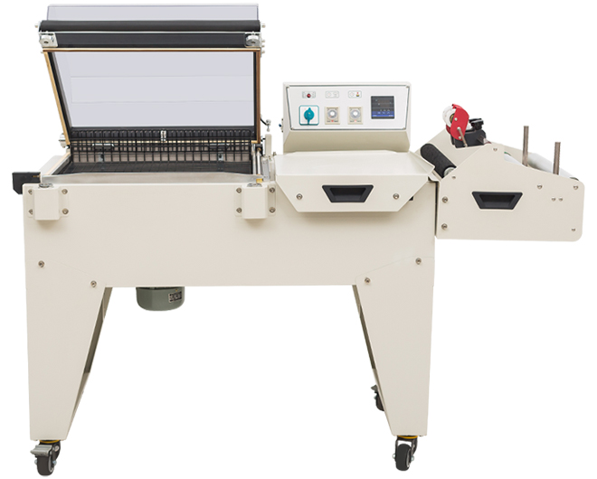 Semi Automatic DFM5540 2 in 1 Wrapper Tunnel Design Plastic Heat Tunnel Shrink Wrapping Machine