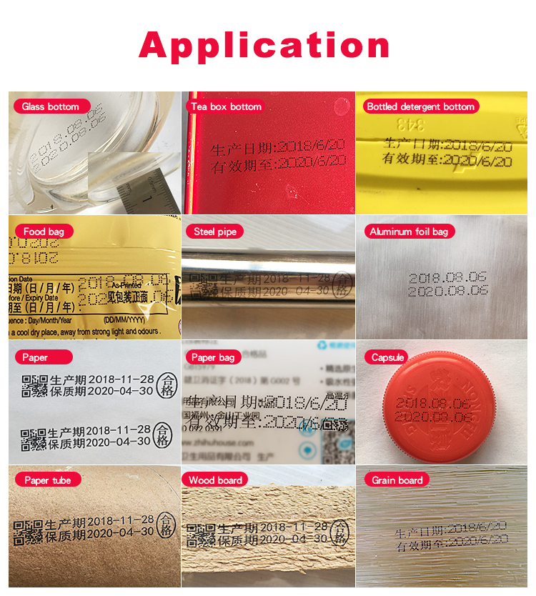 Multi Language Expiry Date Coding Machine 50mm USB Thermal Inkjet Printer