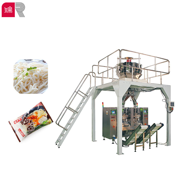 RL422 Automatic Twin Pouch Packing Machine Multi-function Granular Chips Nuts Vertical Form Fill Seal Packaging