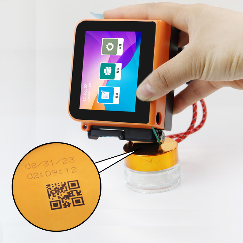 Portable 12.7mm All Materials Thermal Coding Machine New QR Code Label Printer Functionality Smart Handheld Mini Inkjet Printer