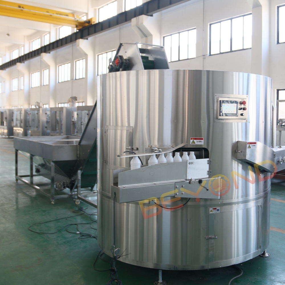 Automatic Bottle Unscrambler Machine for Efficient Plastic Bottle Sorting and Feeding