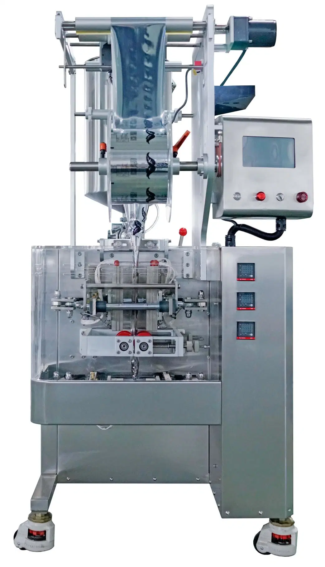 Automatic Vertical Form Fill Seal Sauce Oil Liquid Four-Side Sealing Sachet Packaging Machine