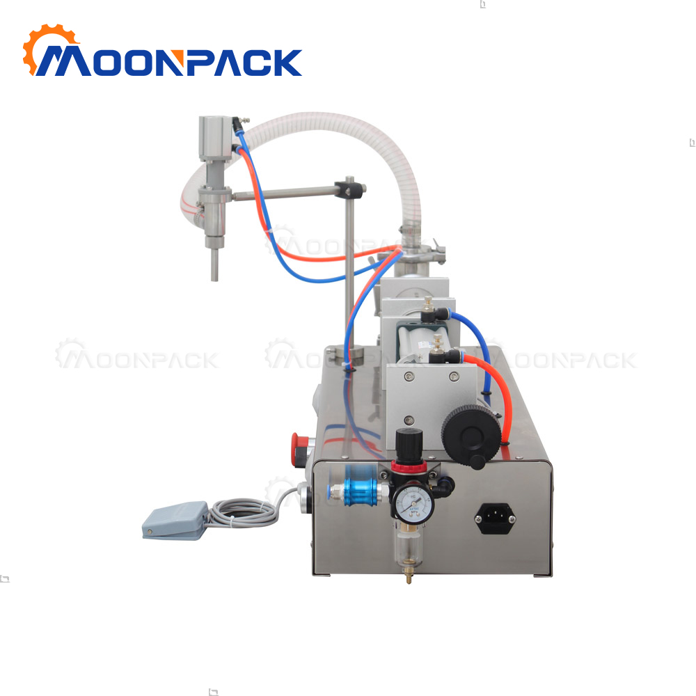 Moonpack G1WYD100-1000ml Liquid Filling Machine Perfume Water Honey Semi-automatic Piston Filling Machines For Bottles Cans