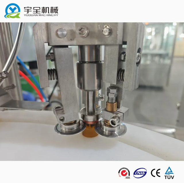 Fully Automatic 6-Head Linear Filling Machine | Piston Gear Driven for Beverage Chemical | High-Accuracy Viscous Liquids Oil