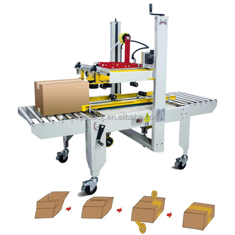 Automatic Cartoon Erecting Box Folding Closing and Taping Machine