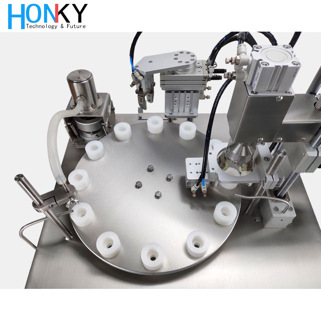 Semi-Automatic Desktop Essential Oil Filling Machine with Ceramic Piston Pump for Small-Batch Roll-On Vial Pouch Barrel Filling