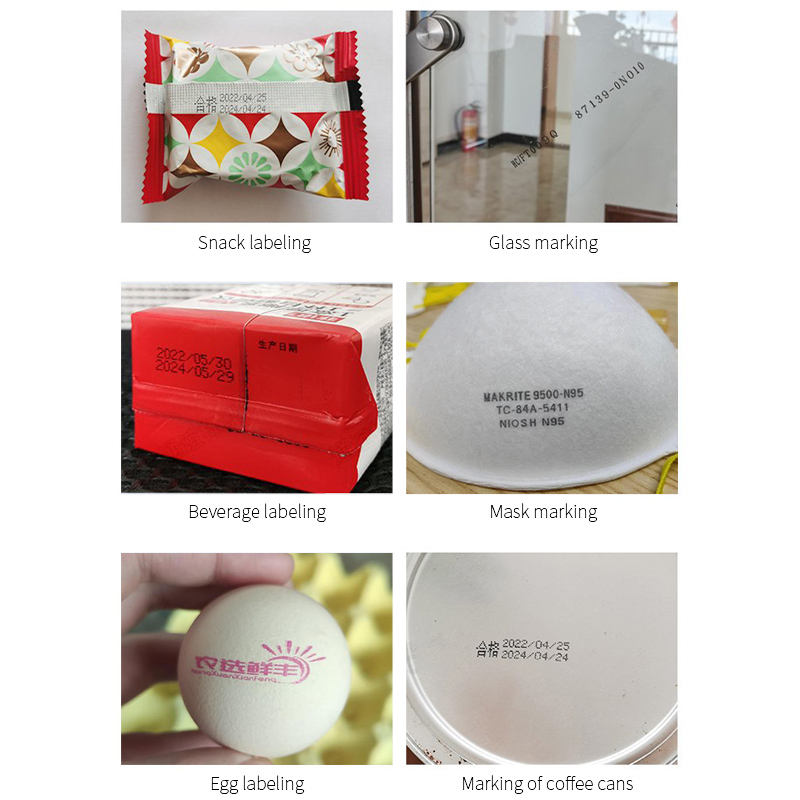 12.7mm Handheld Inkjet Printer - Portable Batch Coding for Carton Box Plastic Bag, Fast Dry