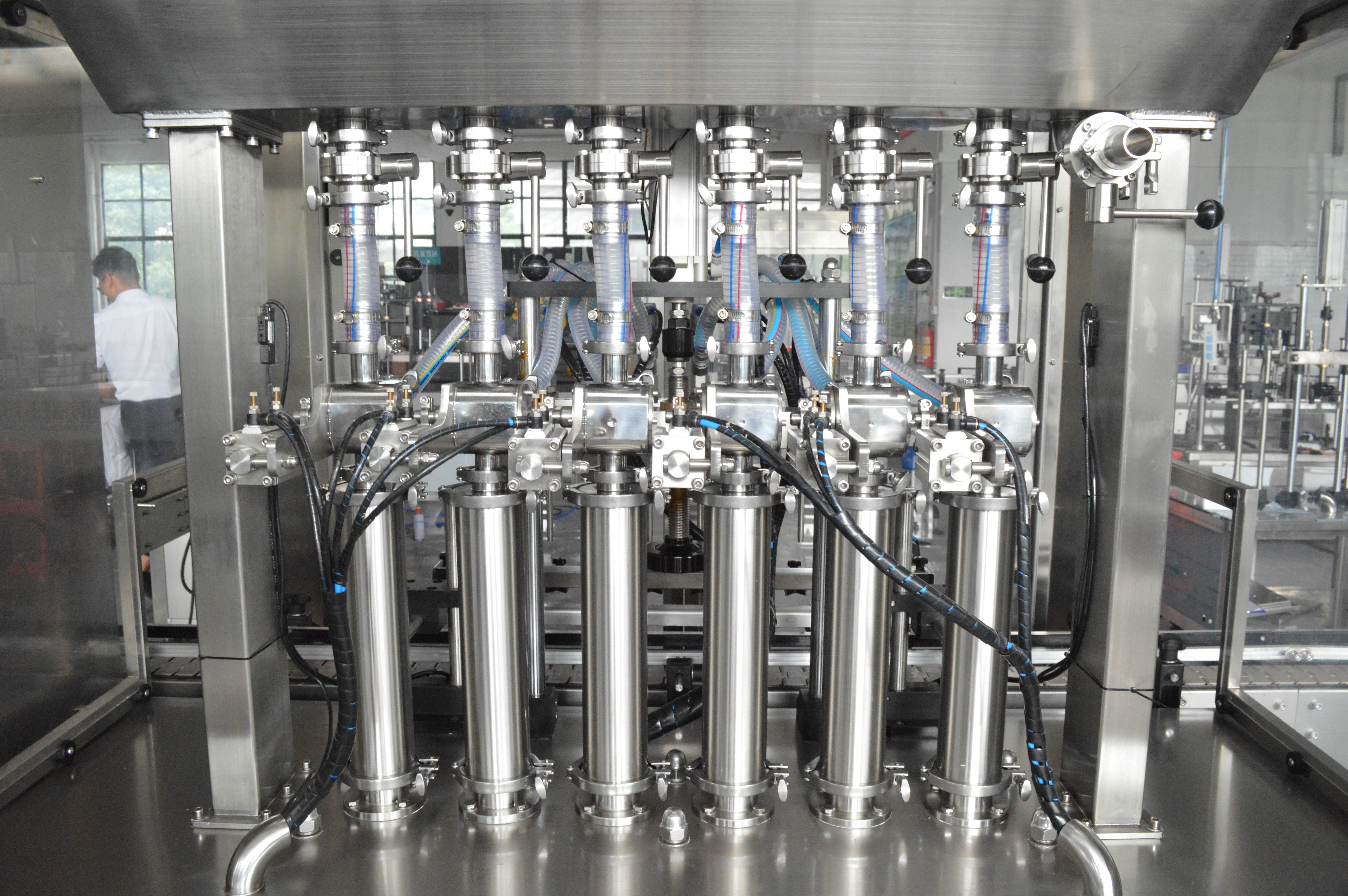 Automatic Filling Machine 8 Nozzles Servo Piston Pump High Precision Plastic Beverage Food Paste Oil Honey Shampoo Jar Gear