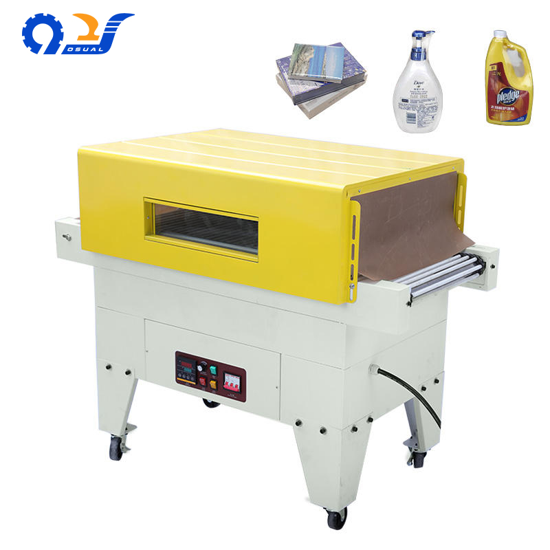 BS-G4525 Chain Automatic Factory Heat Shrink Tunnel Shrink Film Wrapper Machine for Electronic Products Drink Books