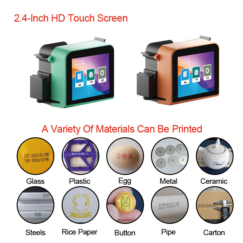 Portable 12.7mm All Materials Thermal Coding Machine New QR Code Label Printer Functionality Smart Handheld Mini Inkjet Printer