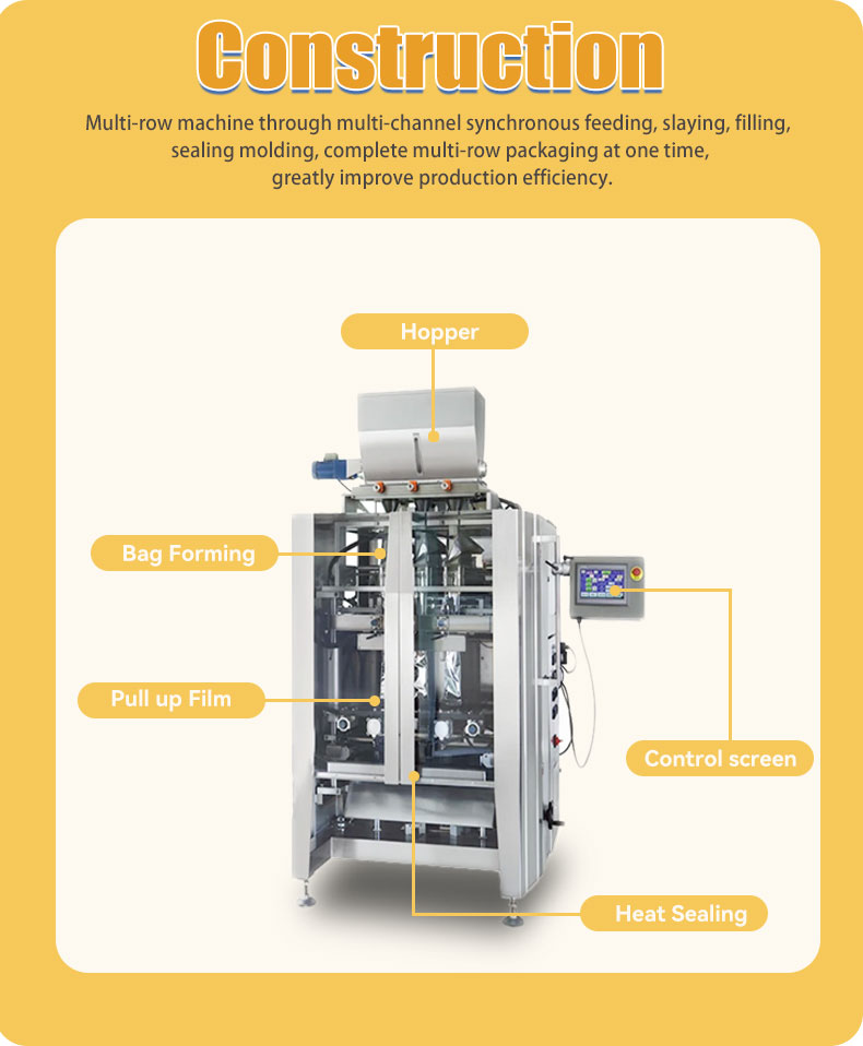 Automatic Multi Lanes Packing Filling Sealing Liquid 5ml 10ml 25ml 50ml 6 Lanes Sachet Juice Drink Jelly Stick Packaging Machine
