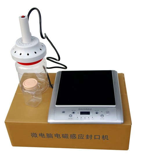 ZP-100 Electric Countertop Automatic Aluminum Foil Induction Sealing Machine for Beverage Cartons Wood Conveyor (20-160mm)