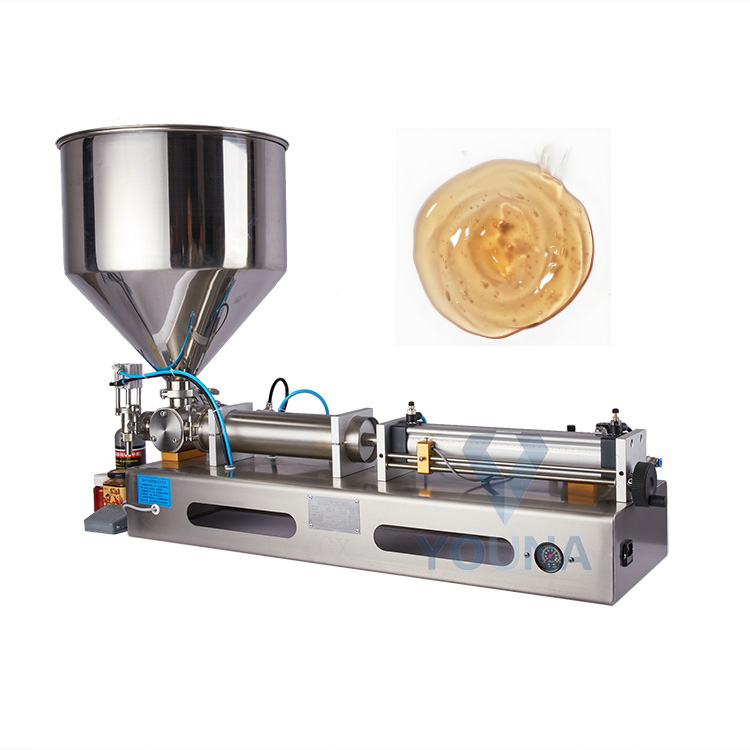 Large Capacity Hopper Filling Machine Piston Juice Sauce Jam Filler Paste Filling Machine