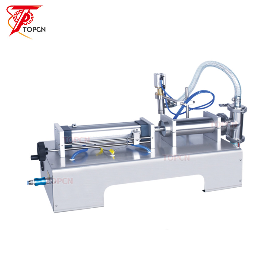Semi Automatic Pneumatic Piston Liquid Filler Milk Juice Vinegar Coffee Oil Drink Detergent Filling Machine Supply