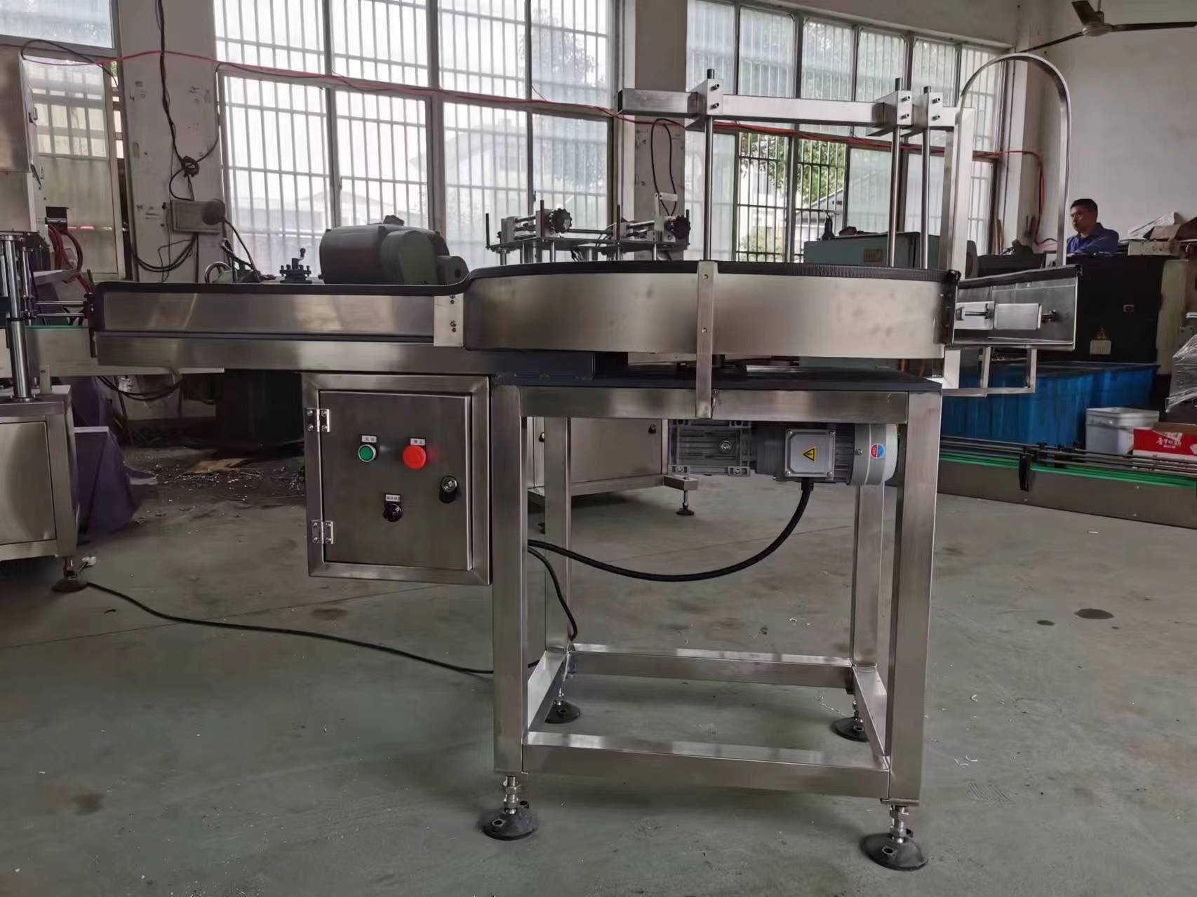 High Quality Manufacturer'S Export Round Rotary Turntable Plastic Bottle Unscrambler Table