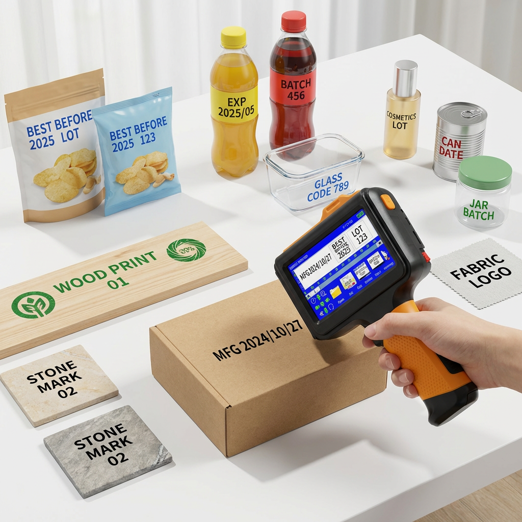 New High Quality Printer Handheld Inkjet Printer Hand Held Portable Ink Jet Printer for Box Logo Batch Expiry Encoder