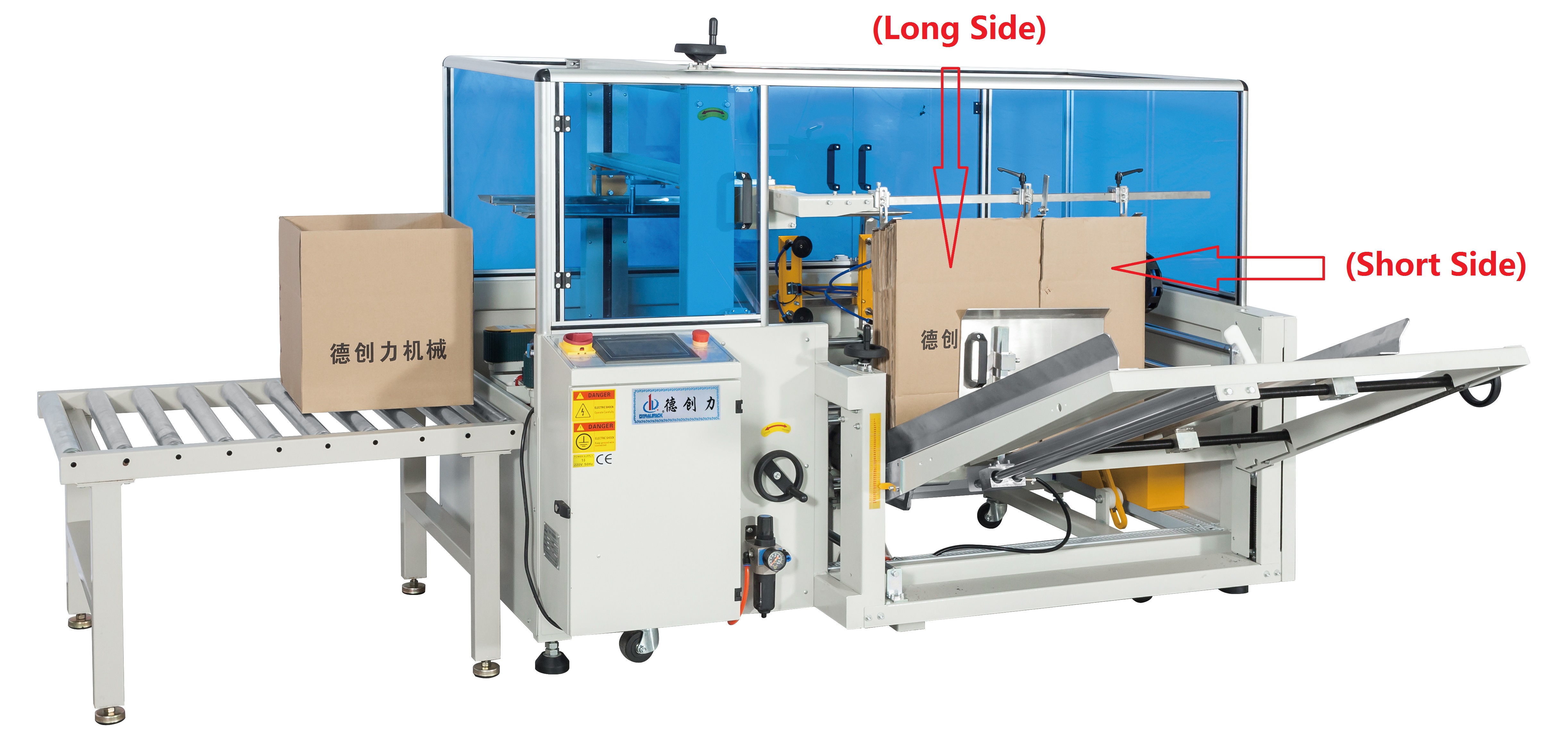 Automatic Bottom Flap Corrugated Carton Case Erector Packer Machine Erecting Machine With Bottom Sealing