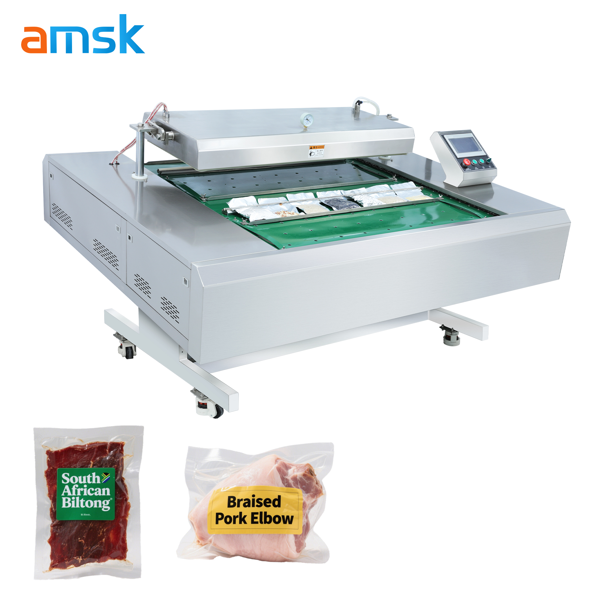 DZ-1100 Vacuum Machine for Food Packaging Meat Packaging Machine Vacuum Packaging Machine for Pack Sausage Outerbags.