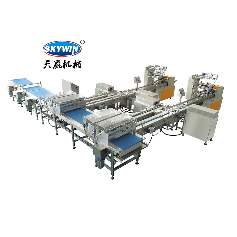 Fully Automatic Horizontal Wrapping Flow Pack Packing Machine Biscuit Cookie Chocolate Packaging Machine