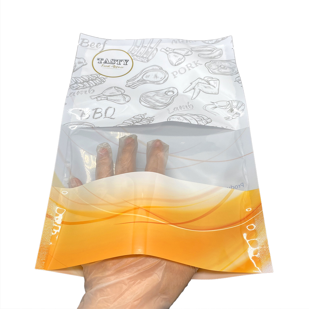 ISO9001 Factory Custom Print Clear Transparent Window PA Vacuum Seal Plastic Bags For Beef Meat Fish Frozen Food Packaging