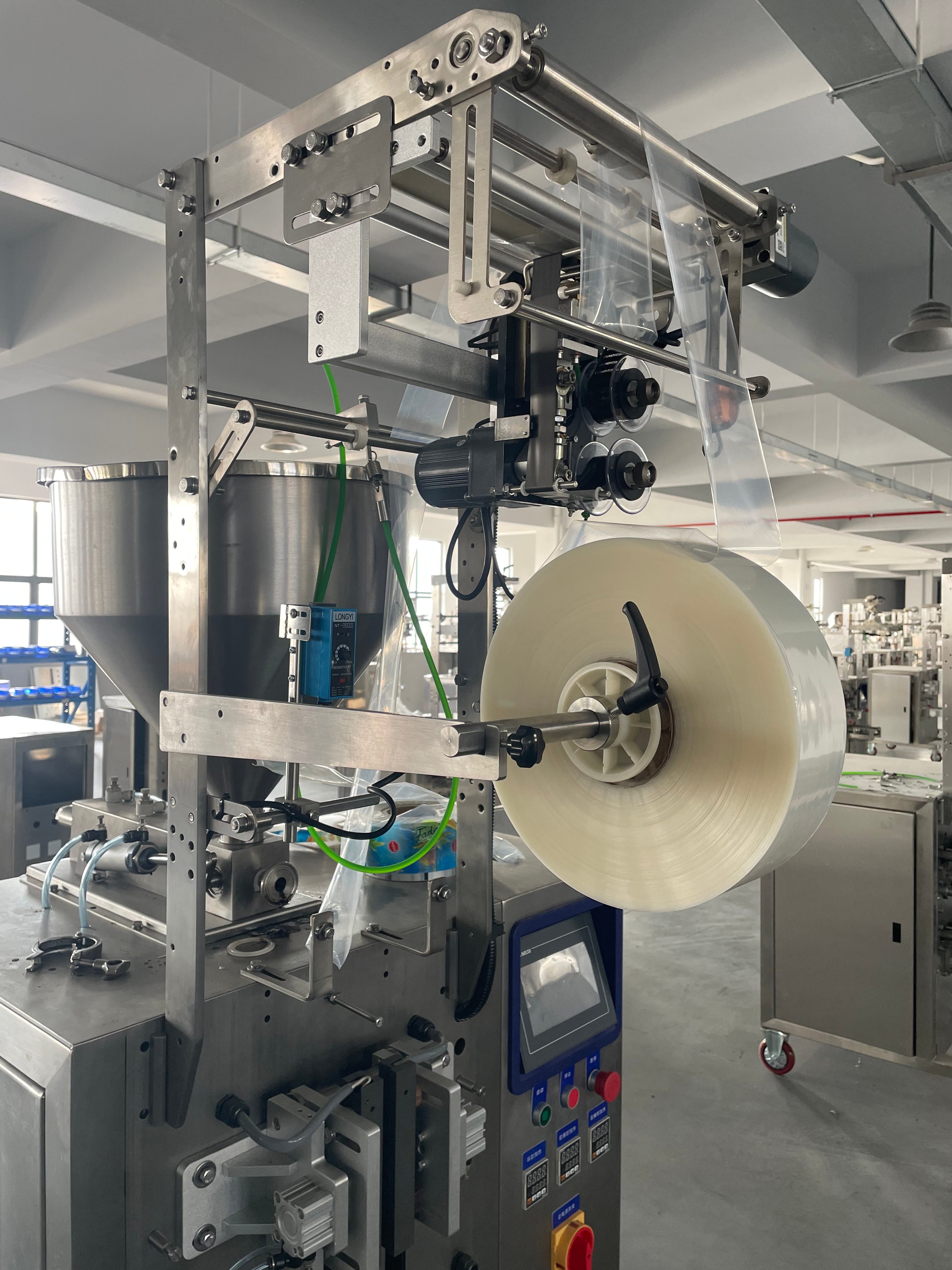 KL-300K Multi-Lane PLC Motor Keypack Intelligent Electric Automatic Eco-Friendly High Safety Plastic Pouch Machine Food Sachets