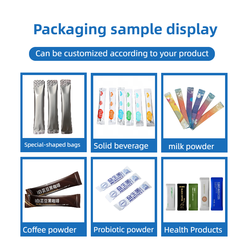 Automatic Multi-Lane Powder Packaging Machine for Coffee Sachets and Spices for Food Filling Applications