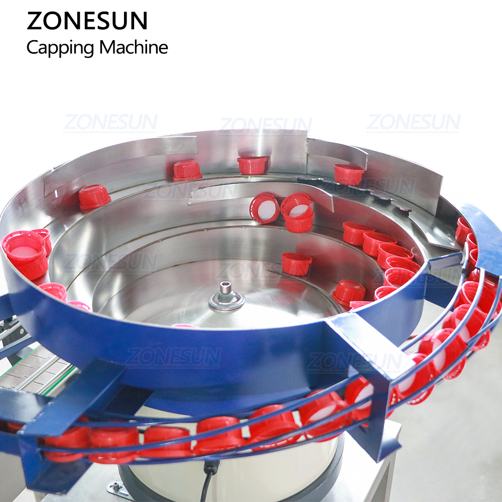 ZONESUN ZS-XG440H Automatic Jerry Can F-style Gallon Bottle Cap Screw Capping Machine With Cap Feeder