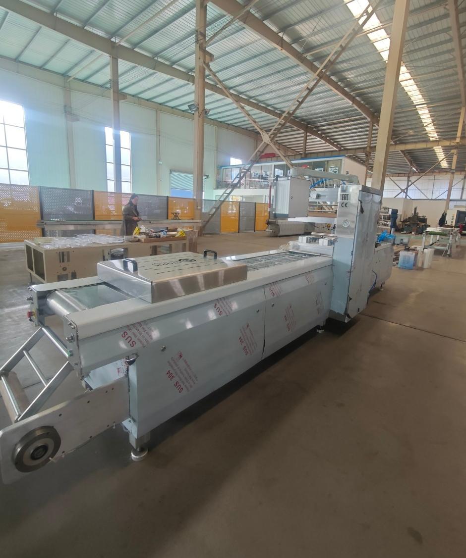 Thermoforming Vacuum Packaging Machine, for Sausages, Fish Products and Pastries; for Factory and Commercial Use.