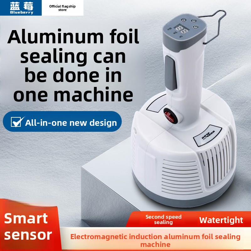 Handheld Electromagnetic Induction Sealer 50-130mm Large-Scale Industrial Application Sealing Glass Cans Bottles Semi-Automatic