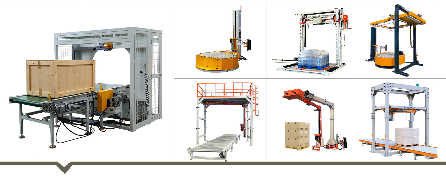 Horizontal door wrapping machine