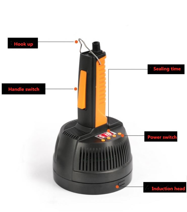 Handheld Electromagnetic Induction Sealing Machine Plastic Bottle Cap Aluminum Foil Gasket Sealing Machine